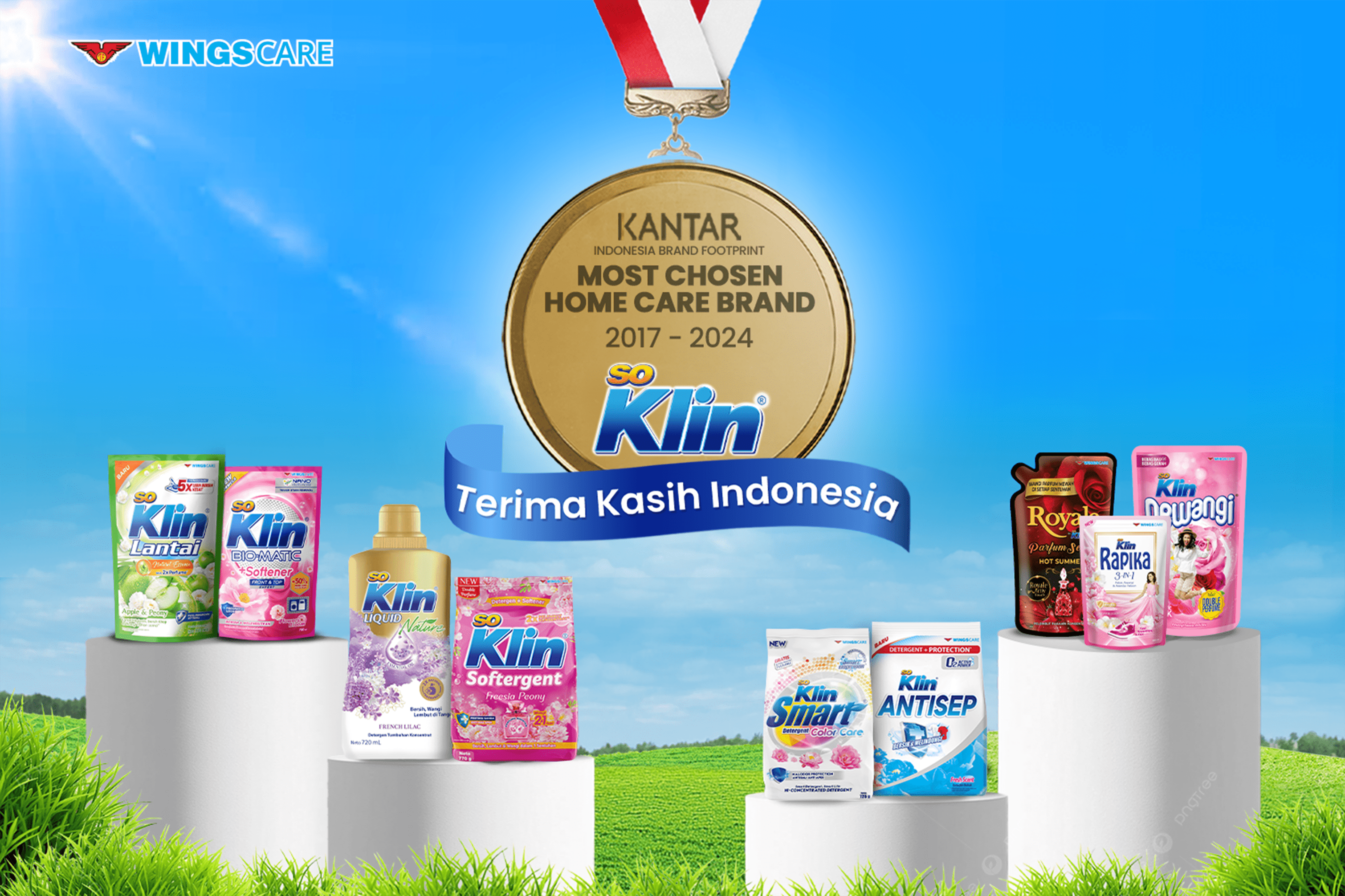 SoKlin Raih Predikat Most Chosen Home Care Brand Nomor Satu Pilihan Konsumen Indonesia