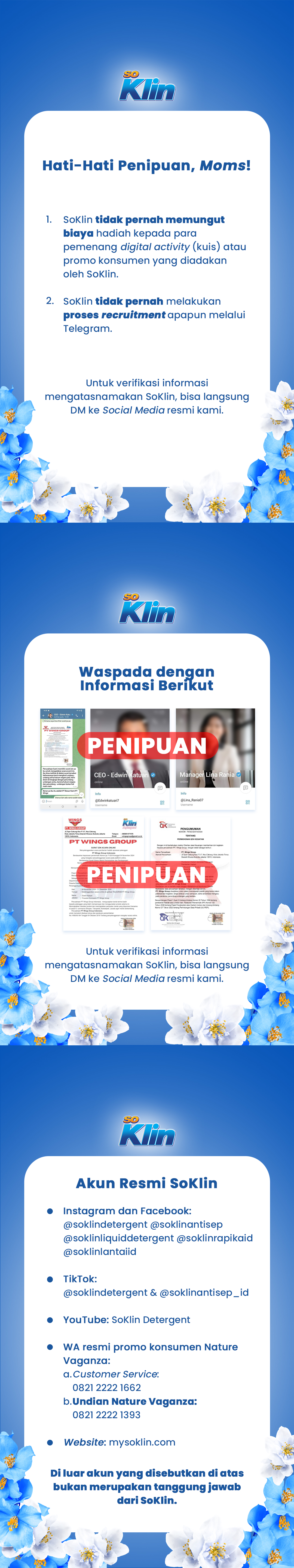 Hati-Hati Penipuan Mengatasnamakan SoKlin!