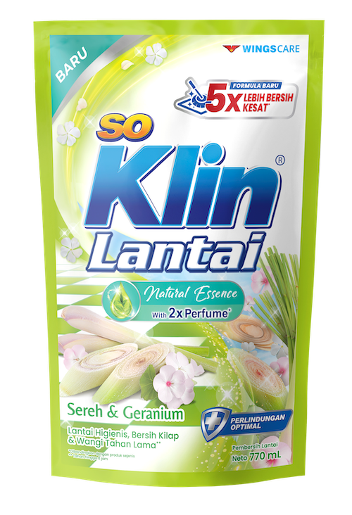 SoKlin Pembersih Lantai Sereh & Geranium