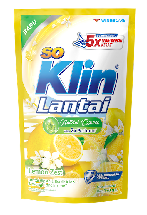 SoKlin Pembersih Lantai Lemon Zest