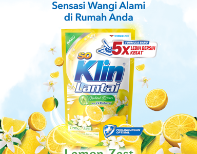SoKlin Pembersih Lantai Lemon Zest