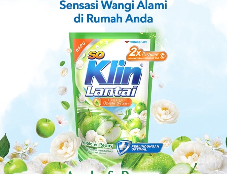 SoKlin Pembersih Lantai Apple & Peony