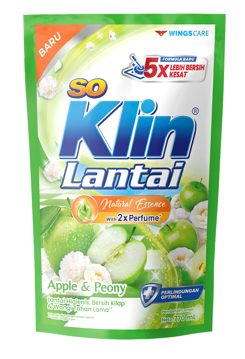 SoKlin Pembersih Lantai Apple & Peony